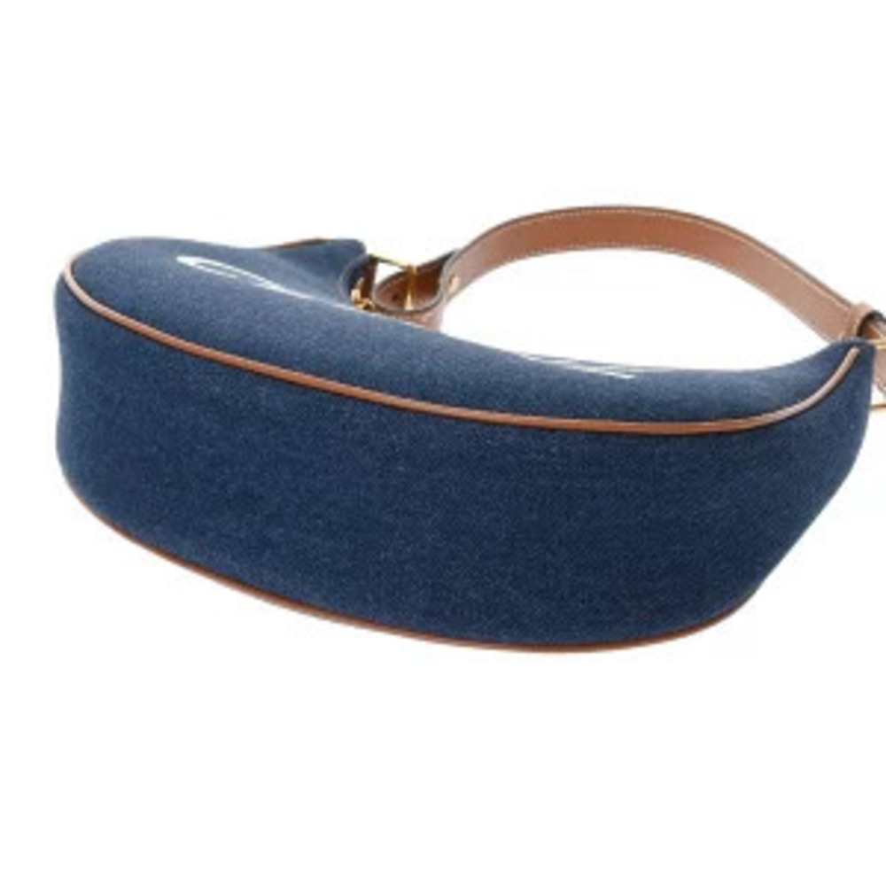 Celine AVA bag Navy Blue tan calfskin shoulder - Picture 6 of 9